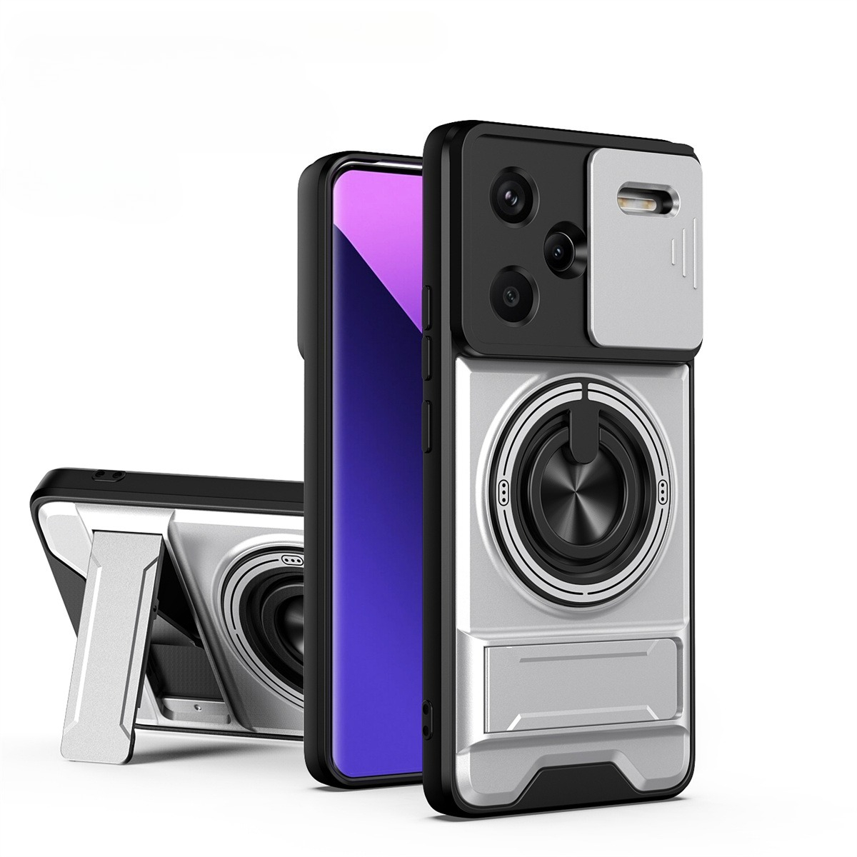 Phone Accessories Holder Car - เคสโทรศัพท์แบบเลนส์สไลด์สำหรับ Xiaomi Redmi Note 14 13
